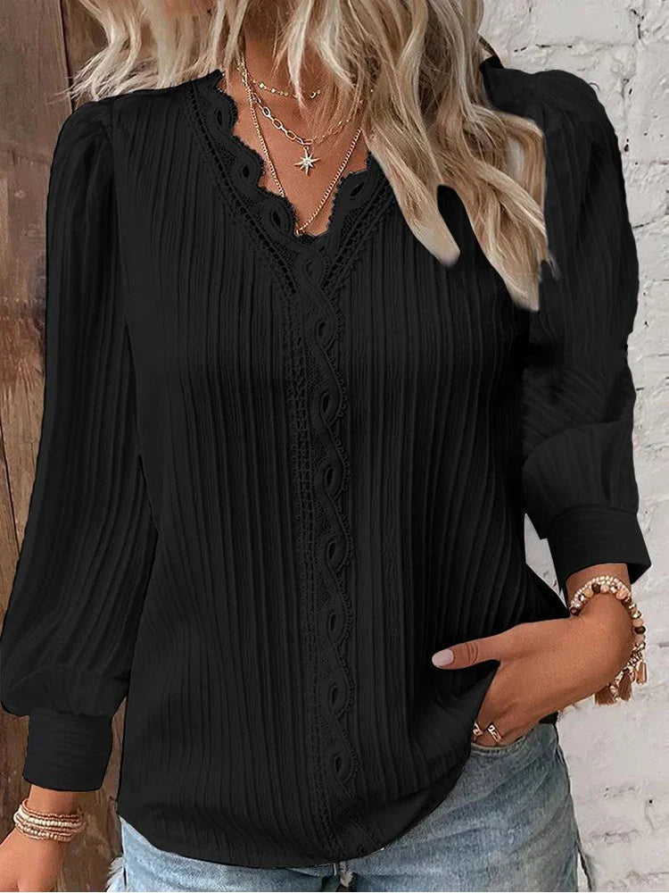 Emma | Blouse à Détails en Dentelle