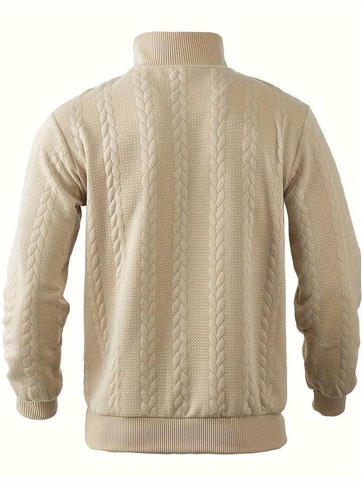 Benoît ™ | Pull vintage à fermeture éclair au design élégant