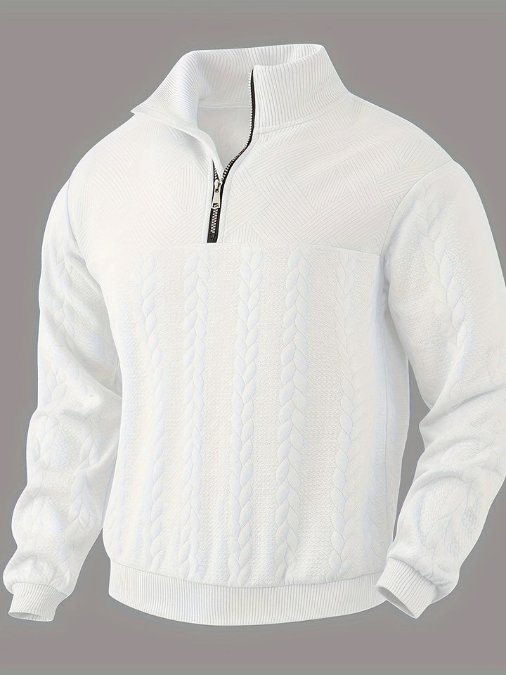 Benoît ™ | Pull vintage à fermeture éclair au design élégant