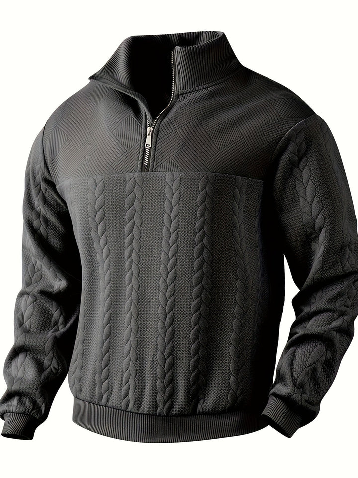 Benoît ™ | Pull vintage à fermeture éclair au design élégant