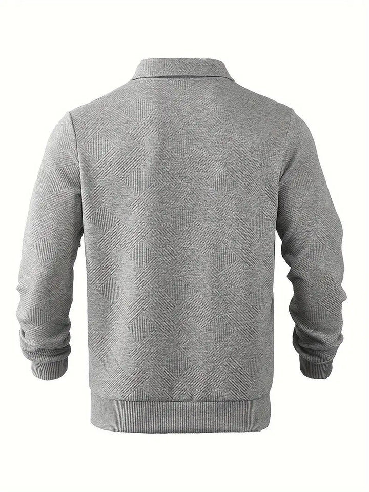 Didier – Pull zippé vintage avec design géométrique