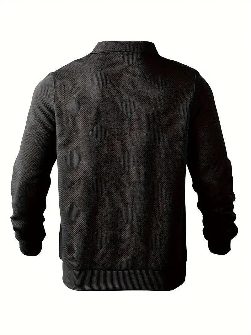 Didier – Pull zippé vintage avec design géométrique